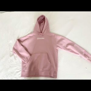 Brand New Baby Pink Glossier hoodie!!!